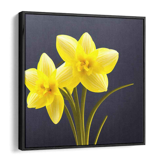 Blooms Illusion: Realistic Floral Canvas Art Print