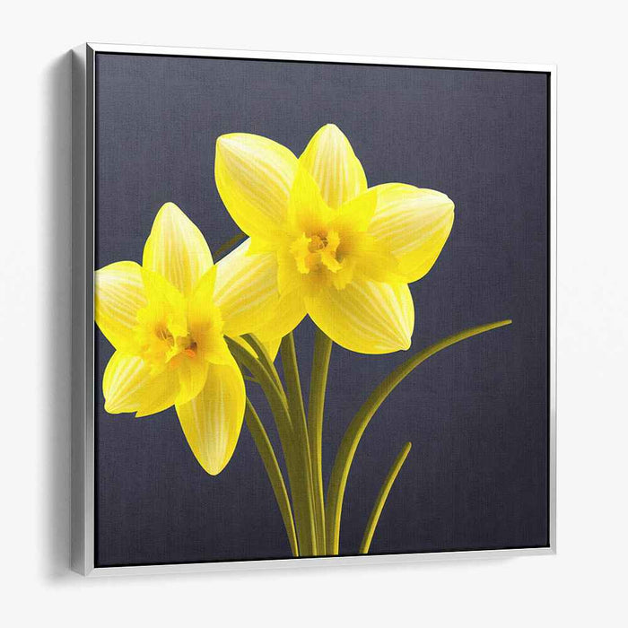 Blooms Illusion: Realistic Floral Canvas Art Print