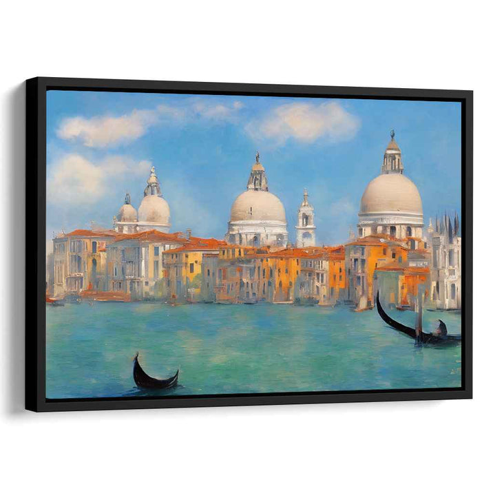 Salute Serenade: Impressionistic Realism of Santa Maria della Salute on Canvas