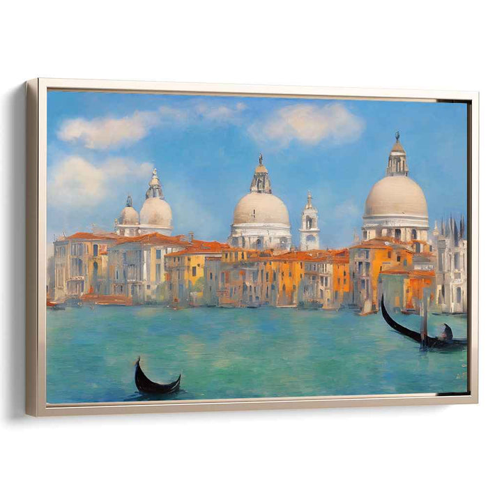 Salute Serenade: Impressionistic Realism of Santa Maria della Salute on Canvas