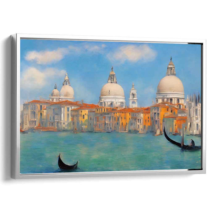 Salute Serenade: Impressionistic Realism of Santa Maria della Salute on Canvas
