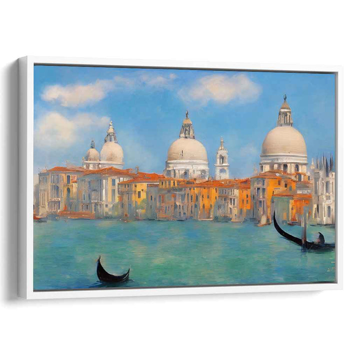 Salute Serenade: Impressionistic Realism of Santa Maria della Salute on Canvas