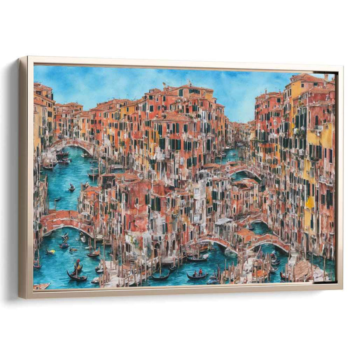 Venetian Rhythms: A Lively Canal Scene