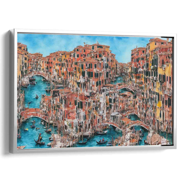 Venetian Rhythms: A Lively Canal Scene