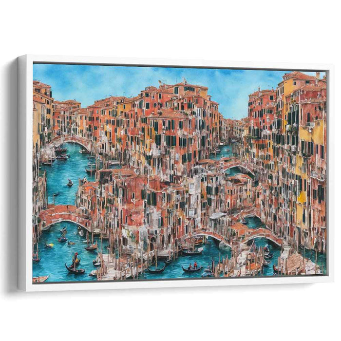 Venetian Rhythms: A Lively Canal Scene