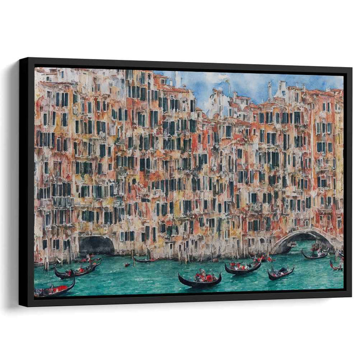 Vivid Venetian Waterways: A Lively Watercolor of Veniceâ€™s Grand Canal