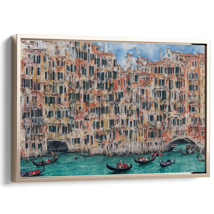 Vivid Venetian Waterways: A Lively Watercolor of Veniceâ€™s Grand Canal