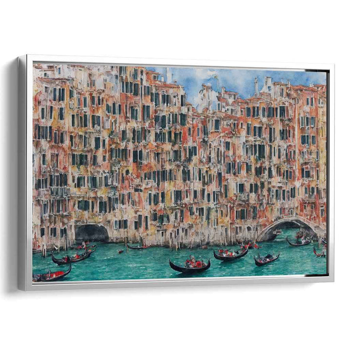 Vivid Venetian Waterways: A Lively Watercolor of Veniceâ€™s Grand Canal
