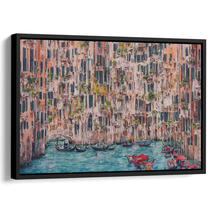 Venetian Majesty: Gondolas and Grandeur Canvas Art Print