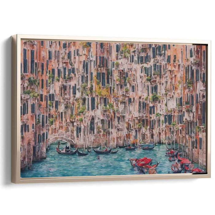 Venetian Majesty: Gondolas and Grandeur Canvas Art Print