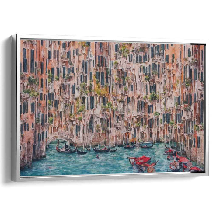 Venetian Majesty: Gondolas and Grandeur Canvas Art Print