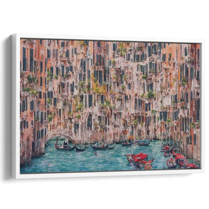 Venetian Majesty: Gondolas and Grandeur Canvas Art Print