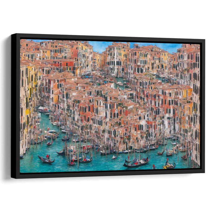 Venetian Canal: A Mosaic of Life and Color