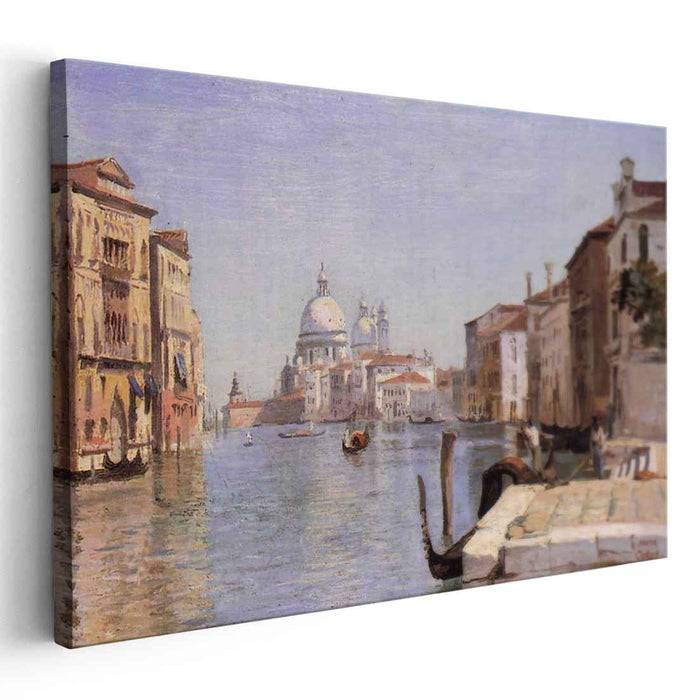 Venice - View of Campo della Carita looking towards the Dome of the Salute (1834) by Camille Corot