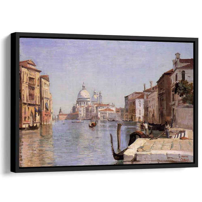 Venice - View of Campo della Carita looking towards the Dome of the Salute (1834) by Camille Corot