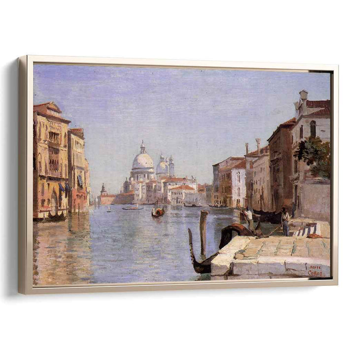 Venice - View of Campo della Carita looking towards the Dome of the Salute (1834) by Camille Corot