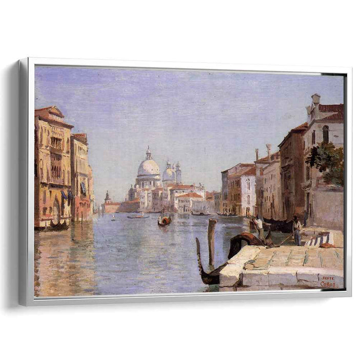 Venice - View of Campo della Carita looking towards the Dome of the Salute (1834) by Camille Corot