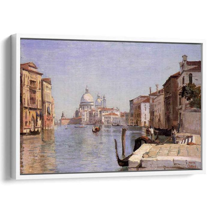 Venice - View of Campo della Carita looking towards the Dome of the Salute (1834) by Camille Corot