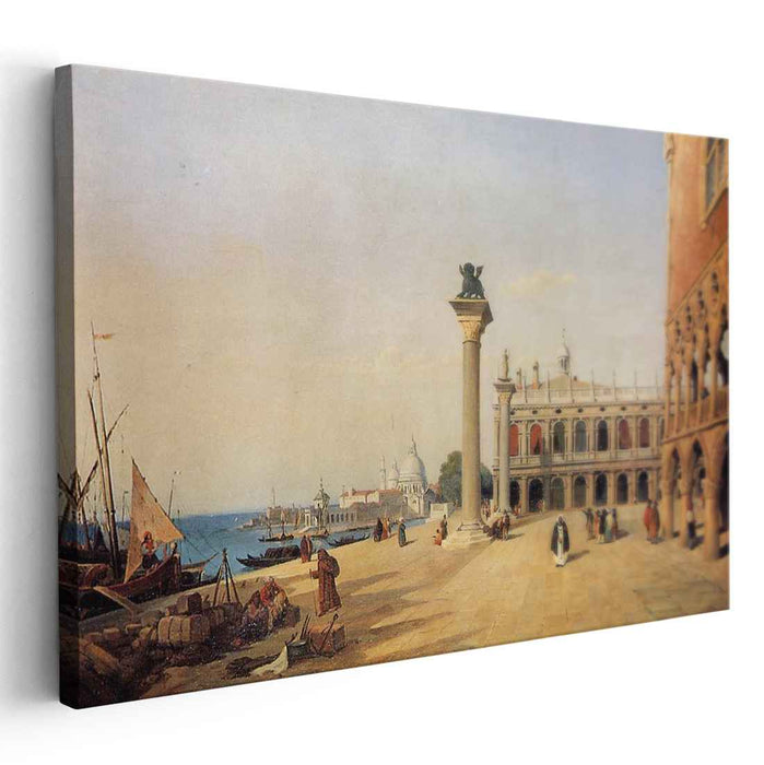 Venice View of the Esclavons Quay (1834) by Camille Corot