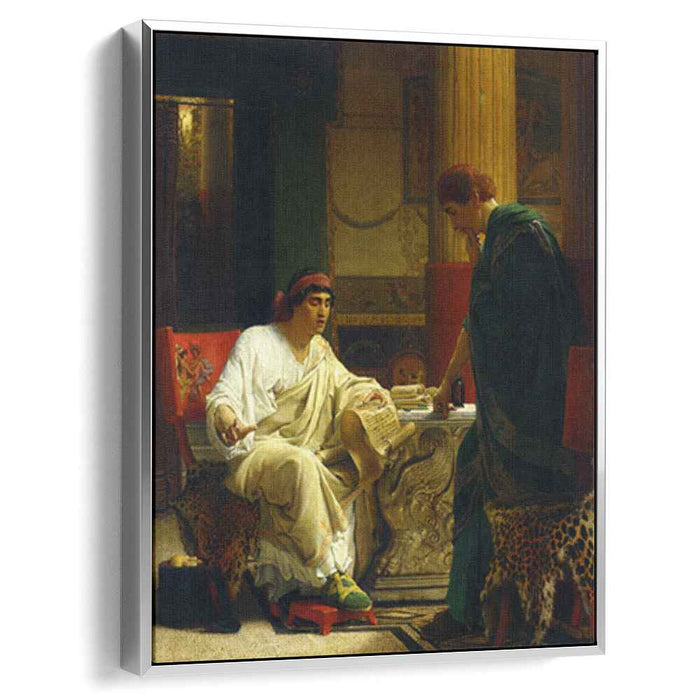 Vespasian Hearing from One of His Generals of the Taking of Jerusalem by Titus (The Dispatch) by Sir Lawrence Alma-Tadema