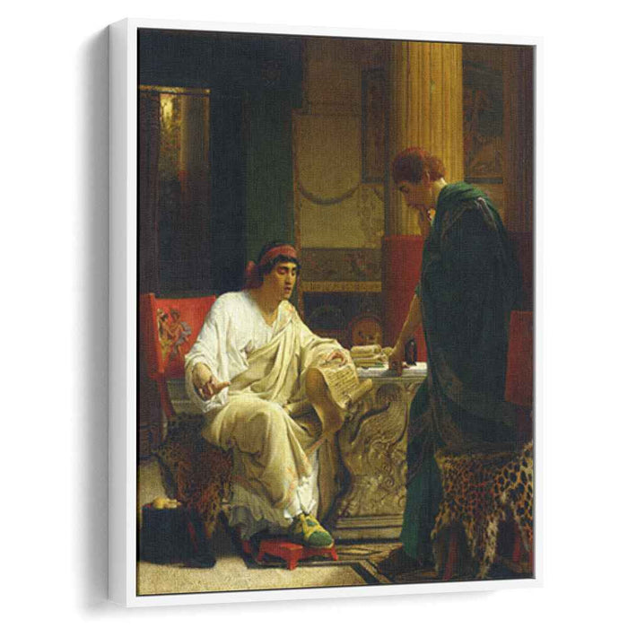 Vespasian Hearing from One of His Generals of the Taking of Jerusalem by Titus (The Dispatch) by Sir Lawrence Alma-Tadema