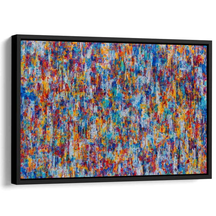 Color Dance Revolution: Abstract Expressionist Kaleidoscope Canvas Art Print