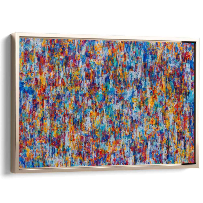 Color Dance Revolution: Abstract Expressionist Kaleidoscope Canvas Art Print