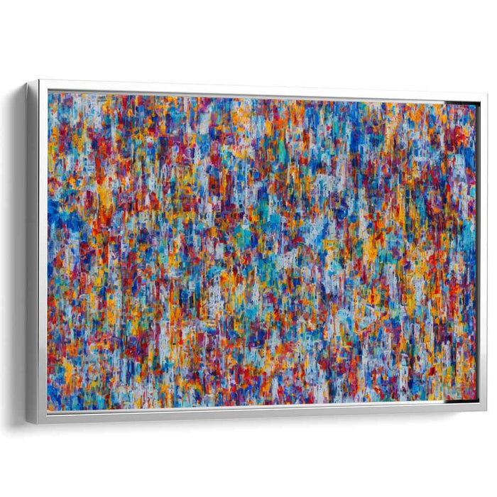 Color Dance Revolution: Abstract Expressionist Kaleidoscope Canvas Art Print