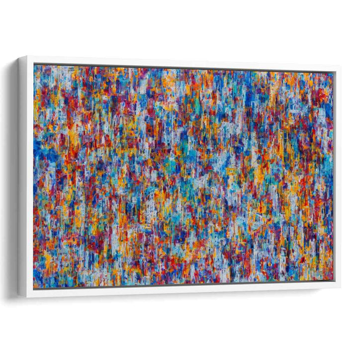 Color Dance Revolution: Abstract Expressionist Kaleidoscope Canvas Art Print