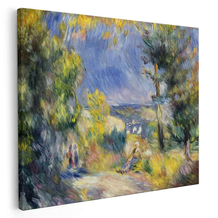 View Close to Antibes (1889) by Pierre-Auguste Renoir