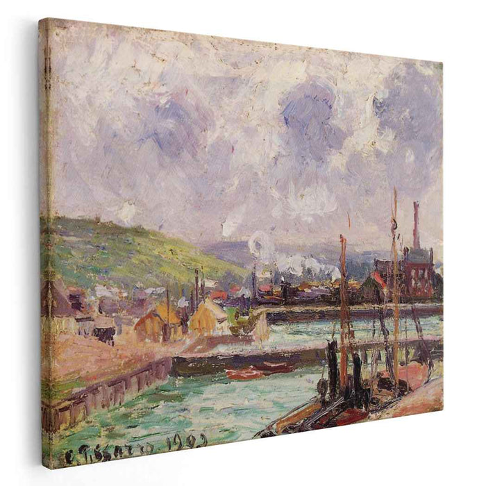 View of Duquesne and Berrigny Basins in Dieppe (1902) by Camille Pissarro