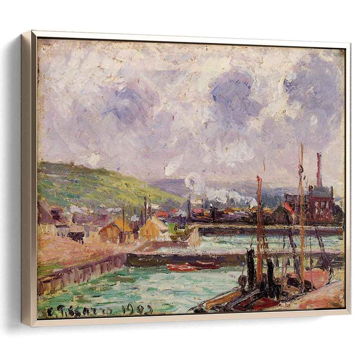 View of Duquesne and Berrigny Basins in Dieppe (1902) by Camille Pissarro