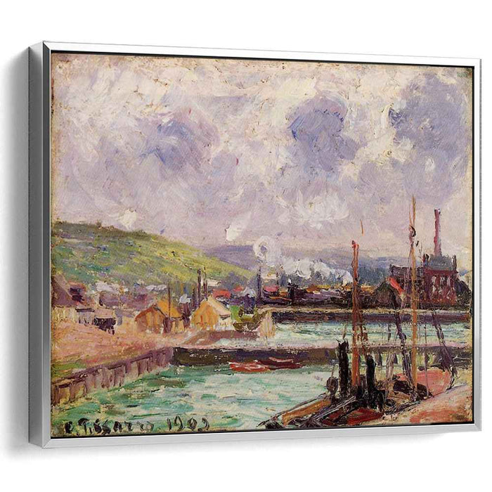 View of Duquesne and Berrigny Basins in Dieppe (1902) by Camille Pissarro