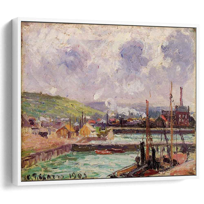View of Duquesne and Berrigny Basins in Dieppe (1902) by Camille Pissarro