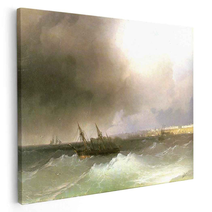 View of Odessa from the sea (1865) by Ivan Aivazovsky