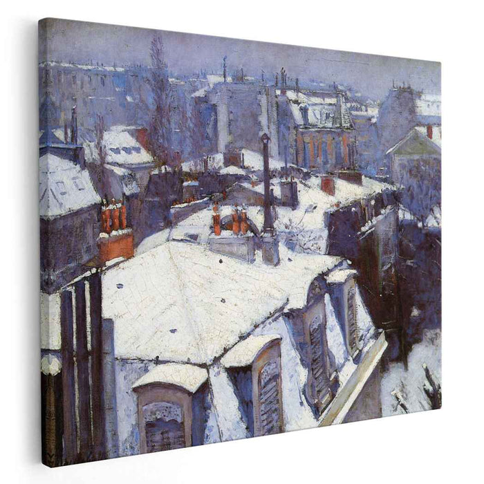 View of Roofs (Snow Effect) or Roofs under Snow (1878) by Gustave Caillebotte