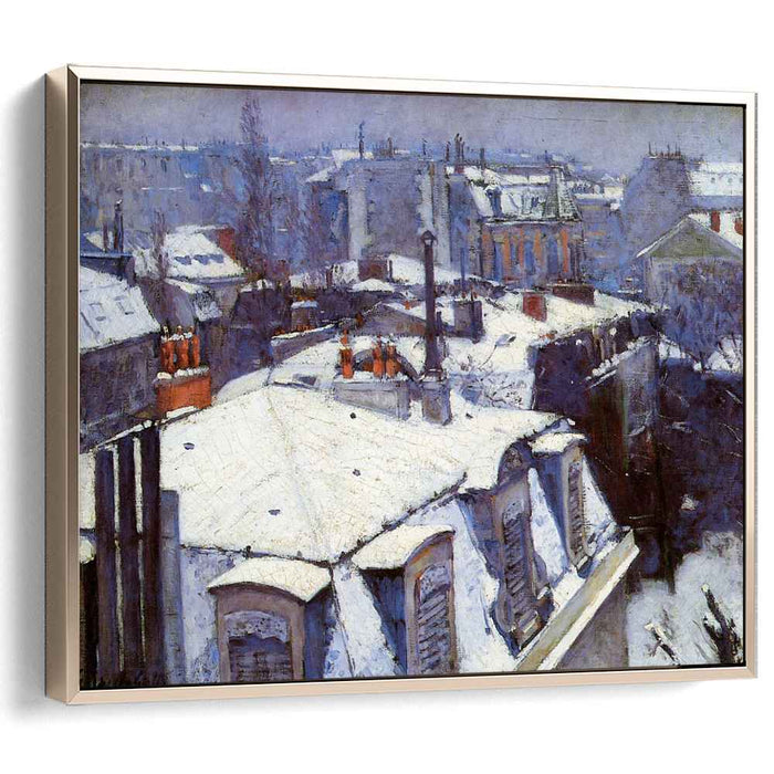 View of Roofs (Snow Effect) or Roofs under Snow (1878) by Gustave Caillebotte