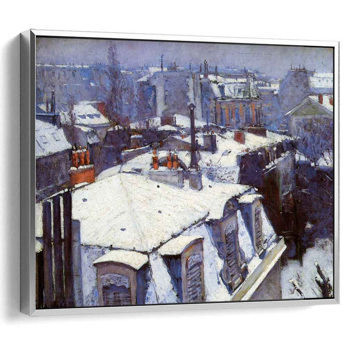 View of Roofs (Snow Effect) or Roofs under Snow (1878) by Gustave Caillebotte