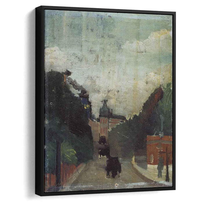 View of the Palais du Metropolitan (1909) by Henri Rousseau