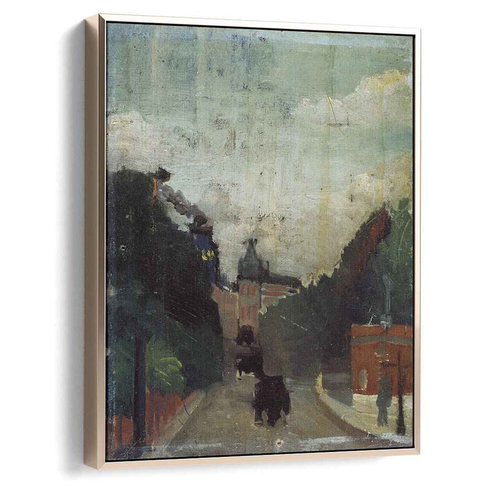 View of the Palais du Metropolitan (1909) by Henri Rousseau