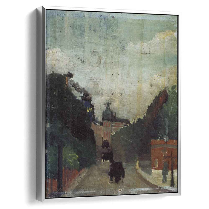 View of the Palais du Metropolitan (1909) by Henri Rousseau