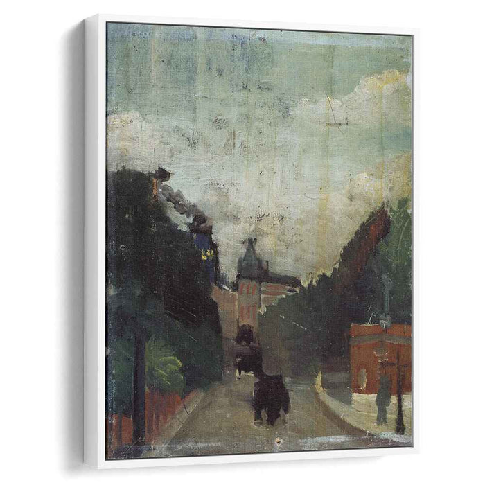 View of the Palais du Metropolitan (1909) by Henri Rousseau