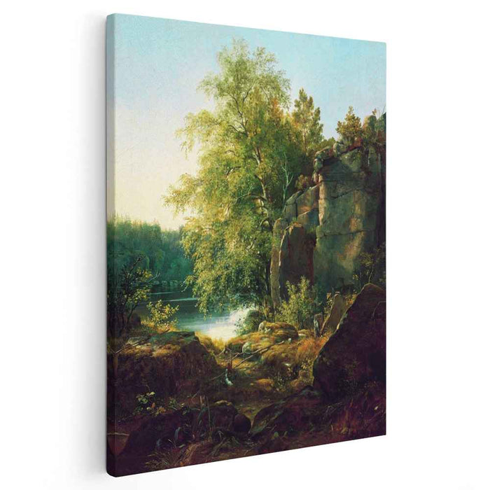 View on the Island of Valaam (1858) by Ivan Shishkin