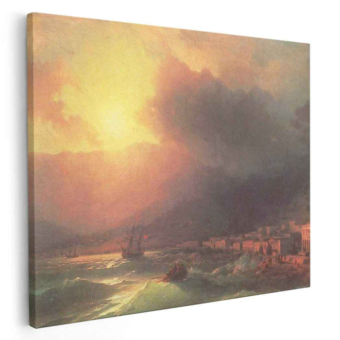View of Yalta in evening (1870) by Ivan Aivazovsky