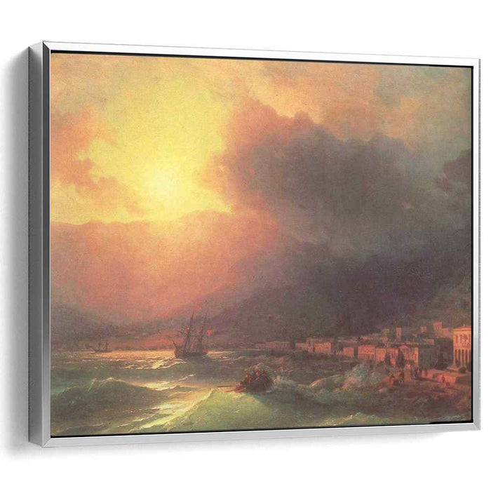 View of Yalta in evening (1870) by Ivan Aivazovsky