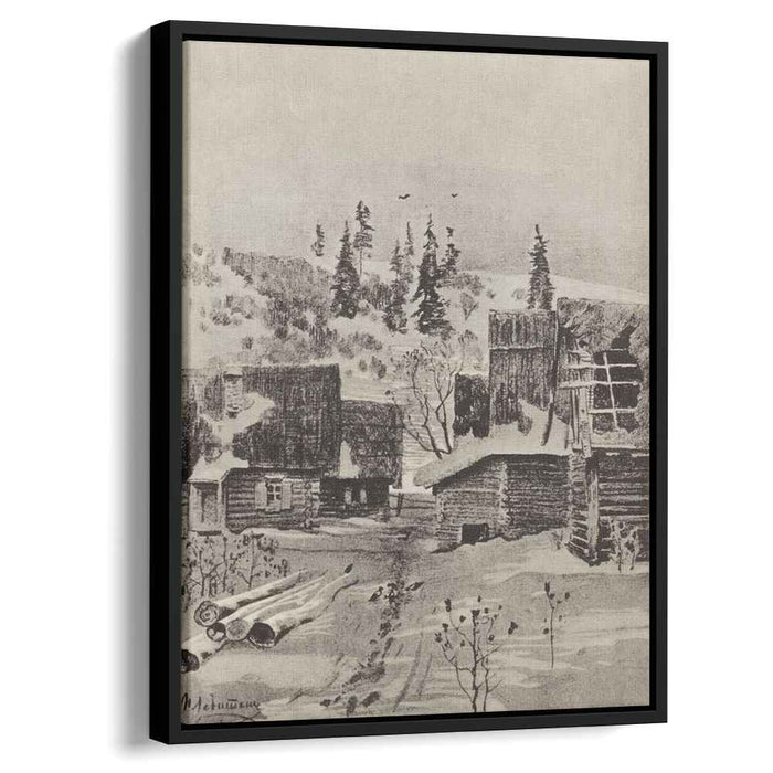 Village (1884) by Isaac Levitan