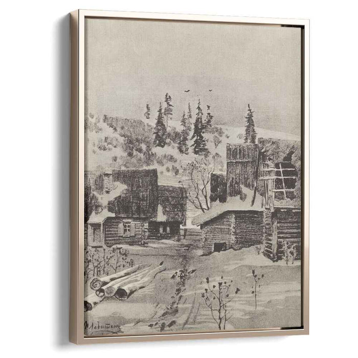 Village (1884) by Isaac Levitan