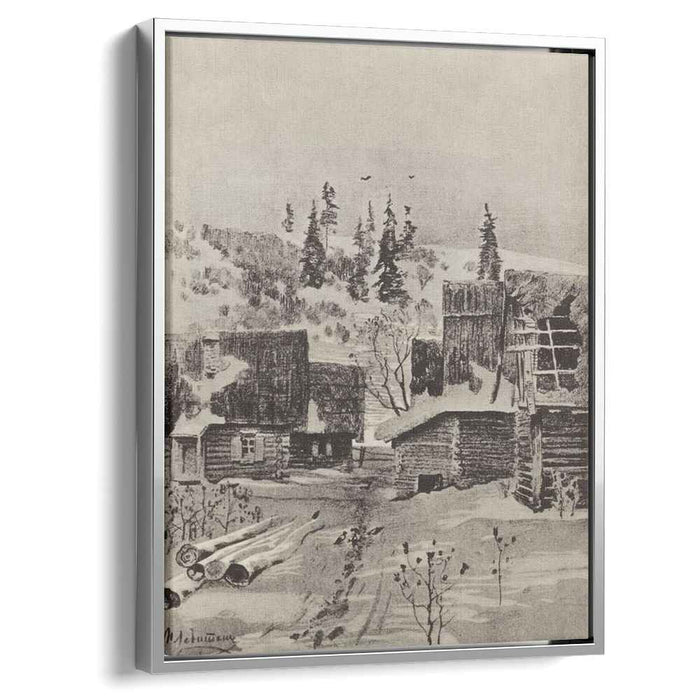 Village (1884) by Isaac Levitan