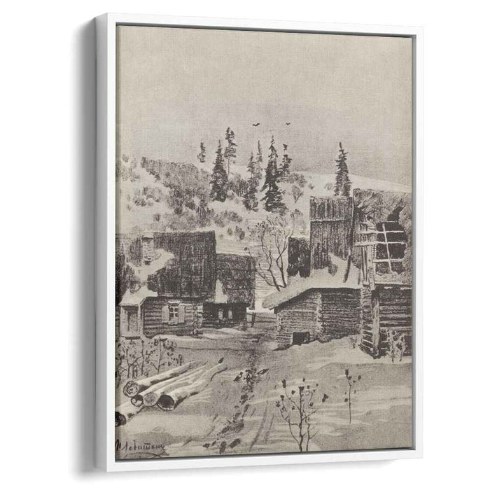 Village (1884) by Isaac Levitan