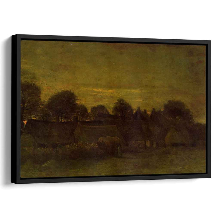 Village at sunset (1884) by Vincent van Gogh